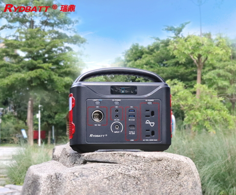 Литий-ионная портативная электростанция 220В/100В 500W Чистая синусная волна с QC3.0 18W двойным портом
