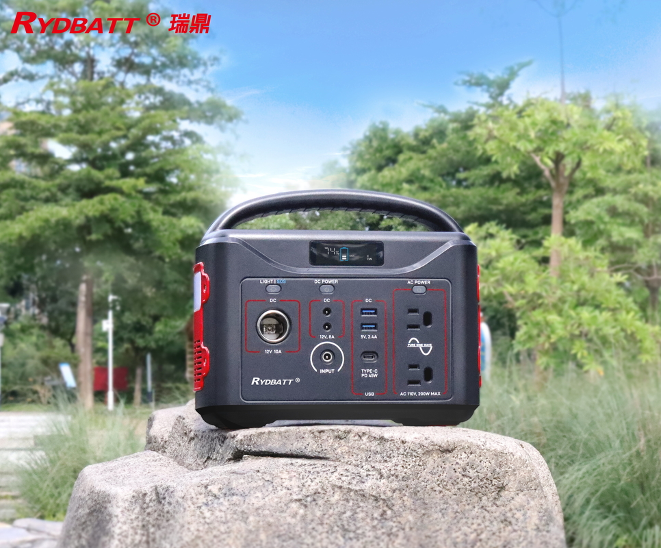 Литий-ионная портативная электростанция 220В/100В 500W Чистая синусная волна с QC3.0 18W двойным портом